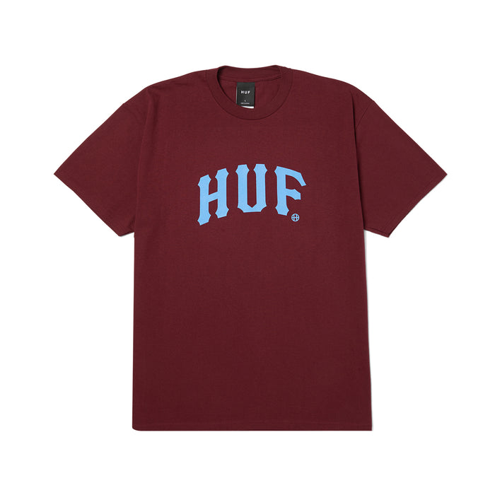 Polera HUF Arch S/S Tee Burgundy