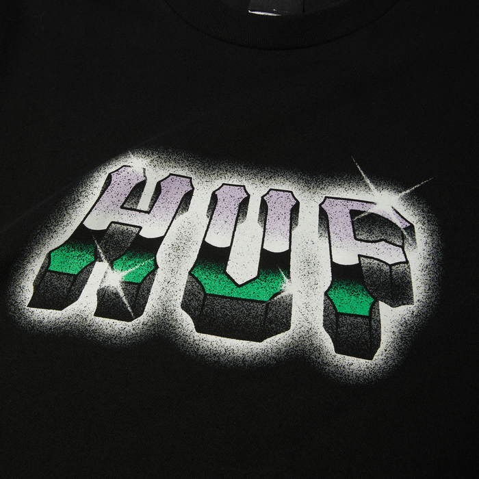 Polera HUF Chrome Grit S/S Tee Black