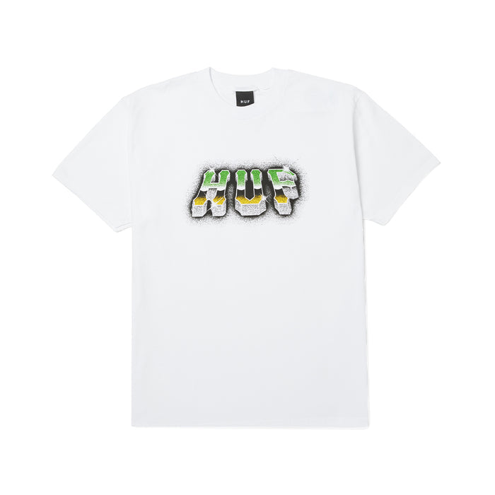 Polera HUF Chrome Grit S/S Tee White