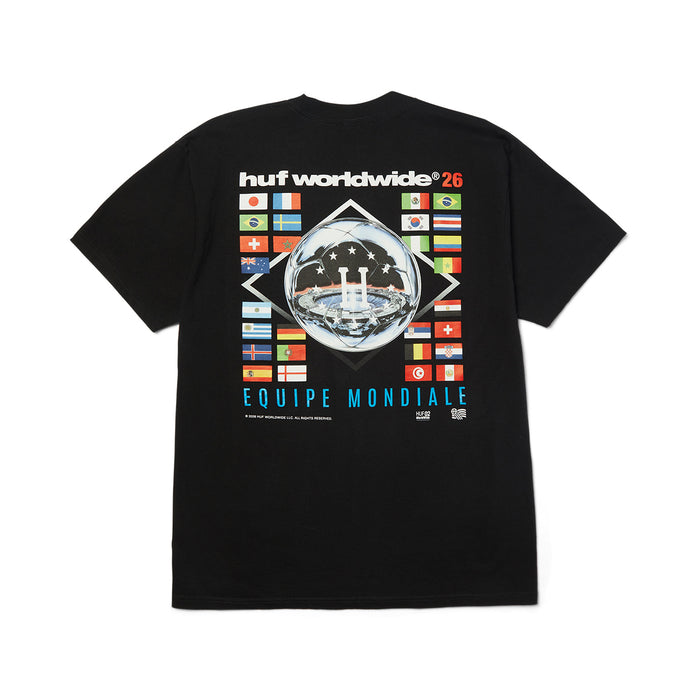 Polera HUF Equipe Mondiale S/S Tee Black