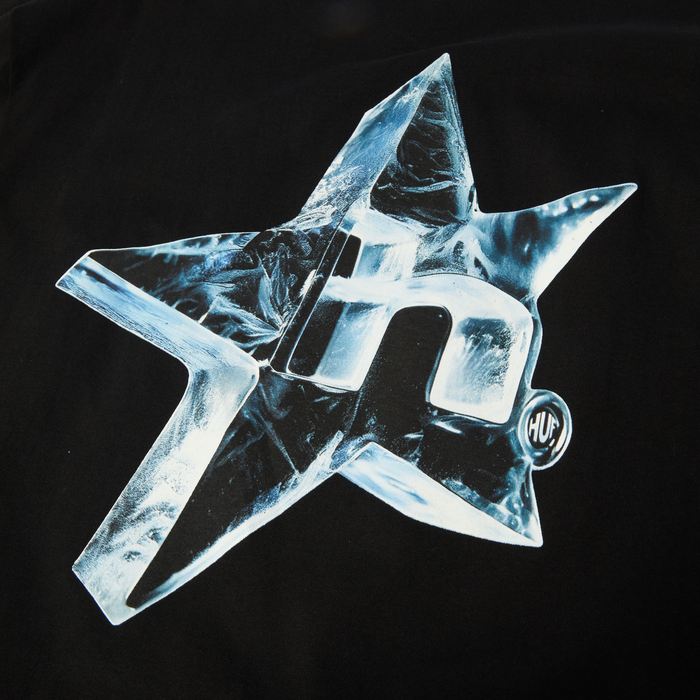 Polera HUF Ice Star S/S Tee Black