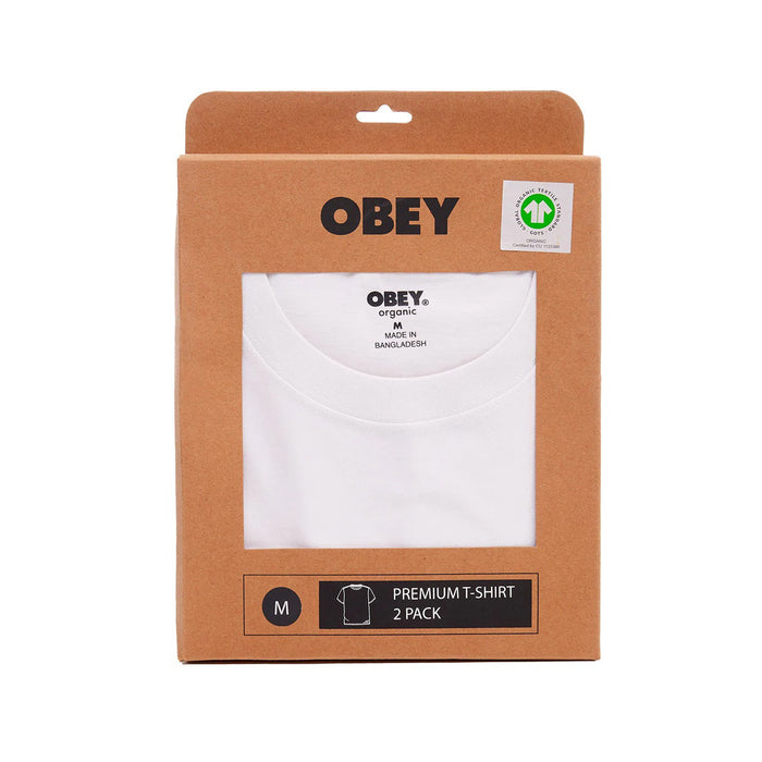Polera OBEY Standard SS 2 Pack White