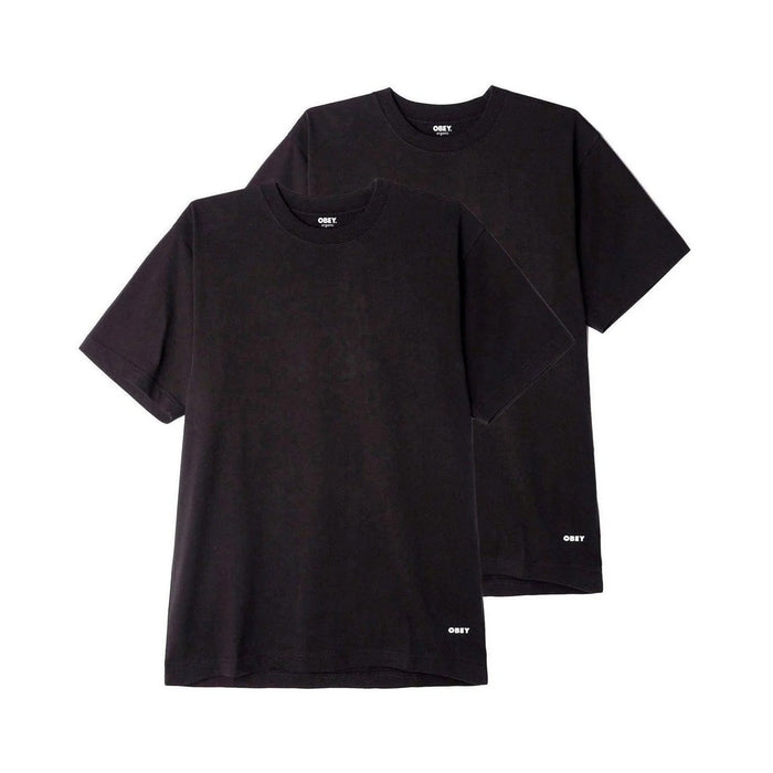 Polera OBEY Standart SS 2 Pack Black