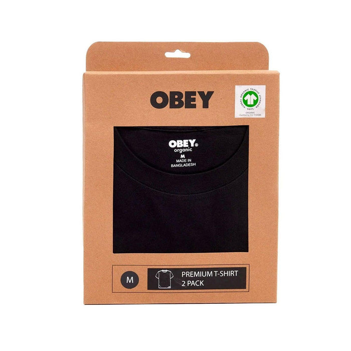 Polera OBEY Standart SS 2 Pack Black