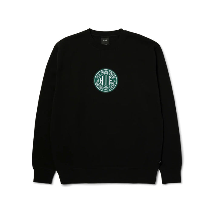 Poleron HUF Transit Authority Crewneck Black