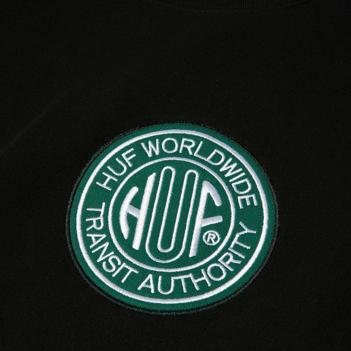 Poleron HUF Transit Authority Crewneck Black