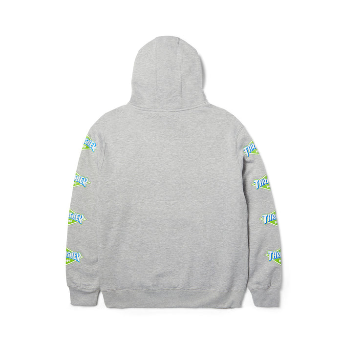 Poleron HUF X THRASHER Logo P/O Heather Grey