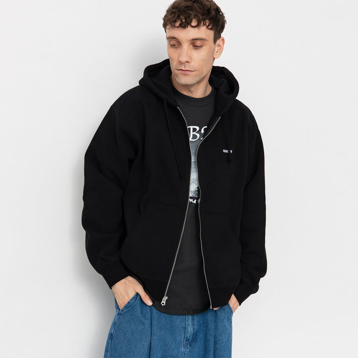 Poleron OBEY Established Works Bold Zip HD Black