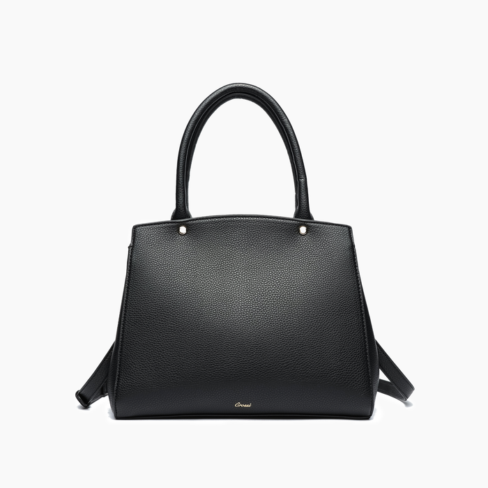Poppy Bowtie Structured Top Handle Spring Shoulder Bag-  Beige