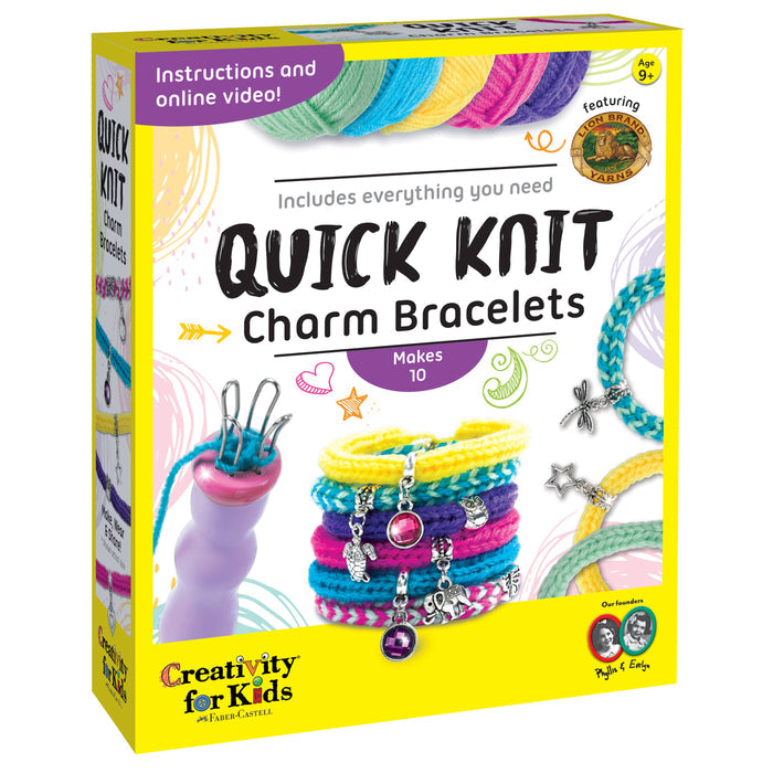 Quick Knit Charm Bracelets DIY Craft Kit