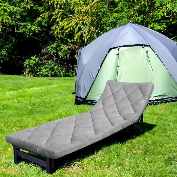 Quilted Cot Mattress Topper - 75" x 30", Soft and Thicker Cot Pad Only, for Camping Cot/Rv Bunk/Narrow Twin Beds (Copy) - Biloban Online Store