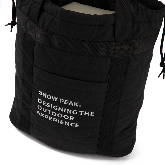 Quilted Ripstop Tote 'Black'