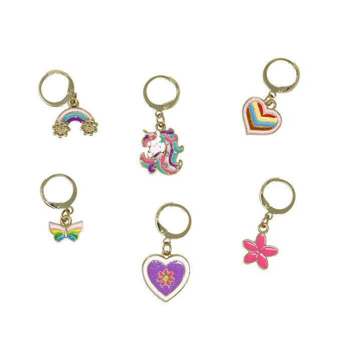 Rainbow Unicorn 6-pack Shoelace Charm Set