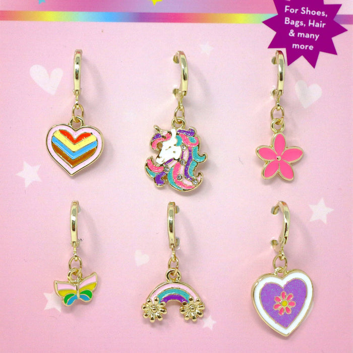 Rainbow Unicorn 6-pack Shoelace Charm Set