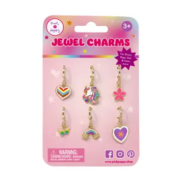 Rainbow Unicorn 6-pack Shoelace Charm Set