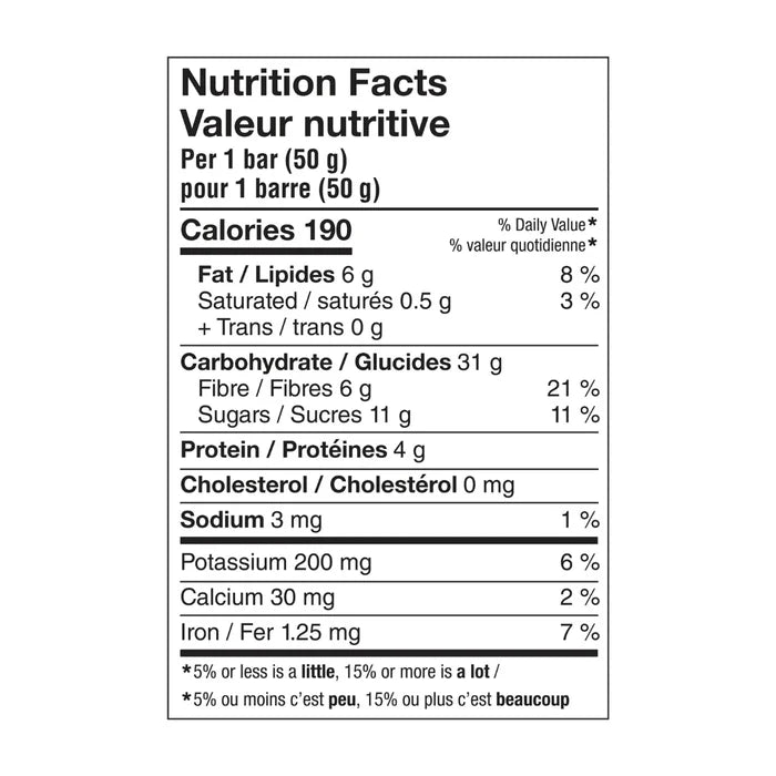 kronos-energy-bar-raspberry-lemon-nutritions-label