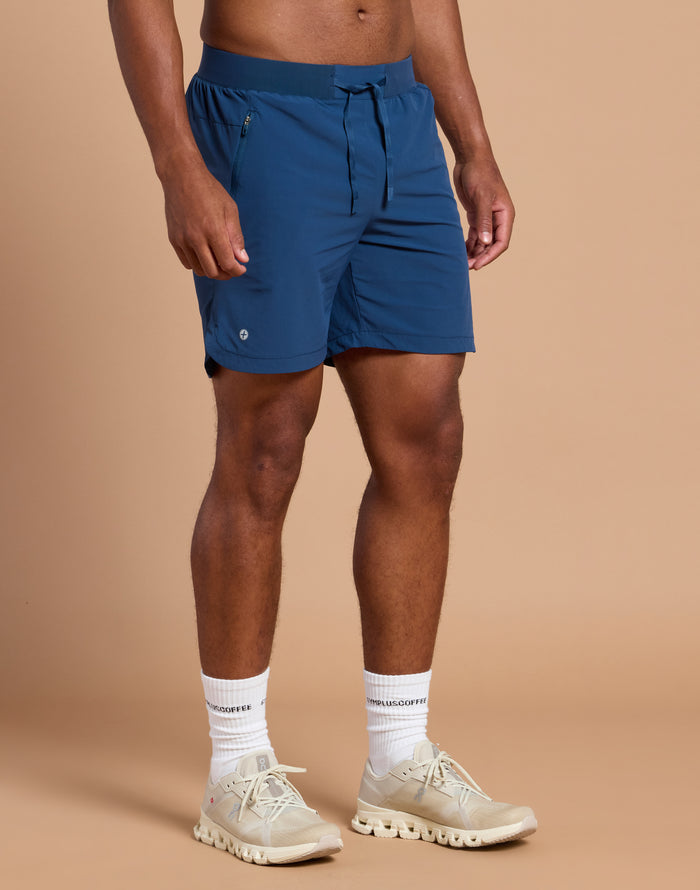 Relentless 7" Shorts in Petrol Blue