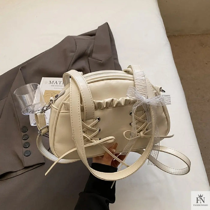 Bow Tie Bandage Shoulder Bags - Bow Bag - Fashionnsio