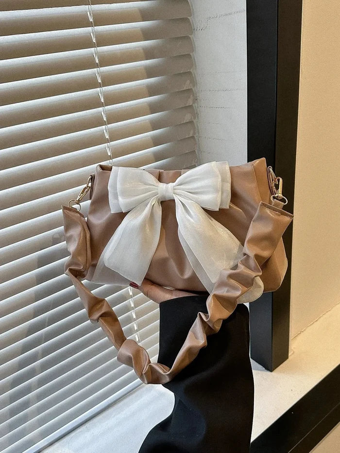 Bow-knot Ribbon Cloud Shoulder Bags fashionnsio