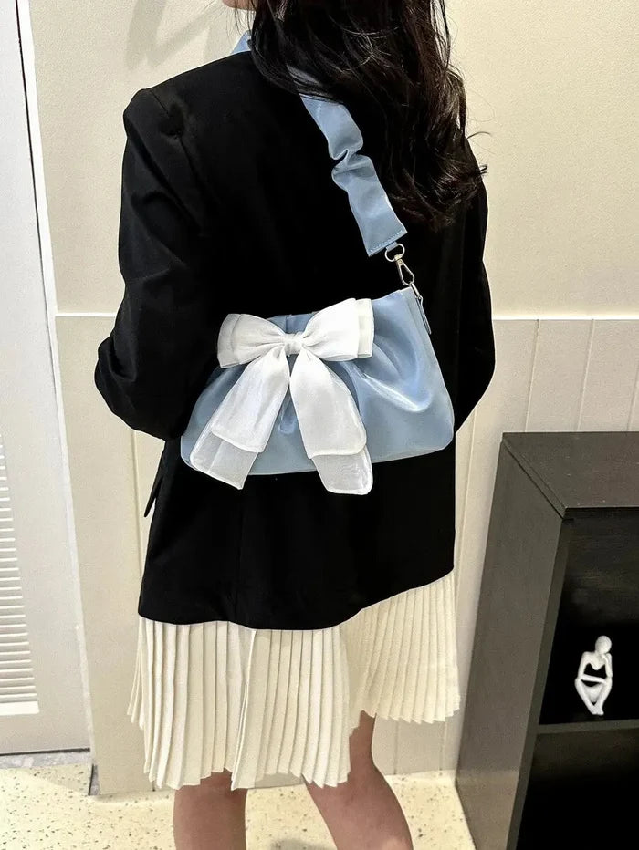 Bow-knot Ribbon Cloud Shoulder Bags fashionnsio
