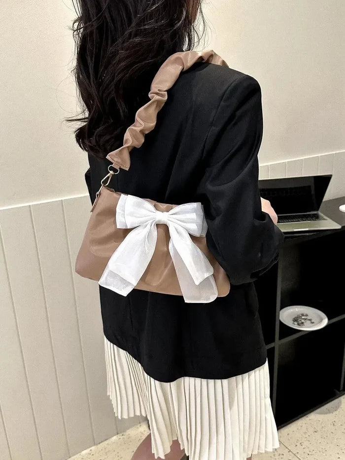 Bow-knot Ribbon Cloud Shoulder Bags fashionnsio