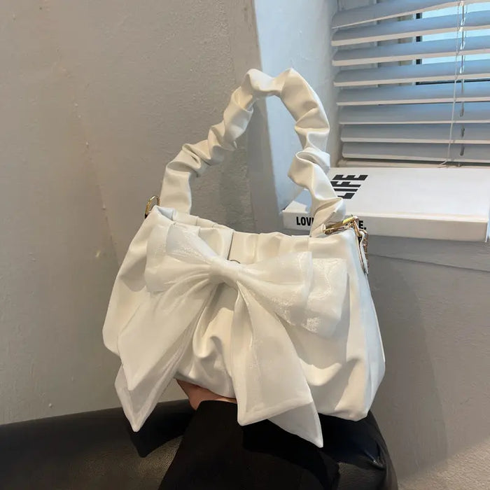 Bow-knot Ribbon Cloud Shoulder Bags fashionnsio