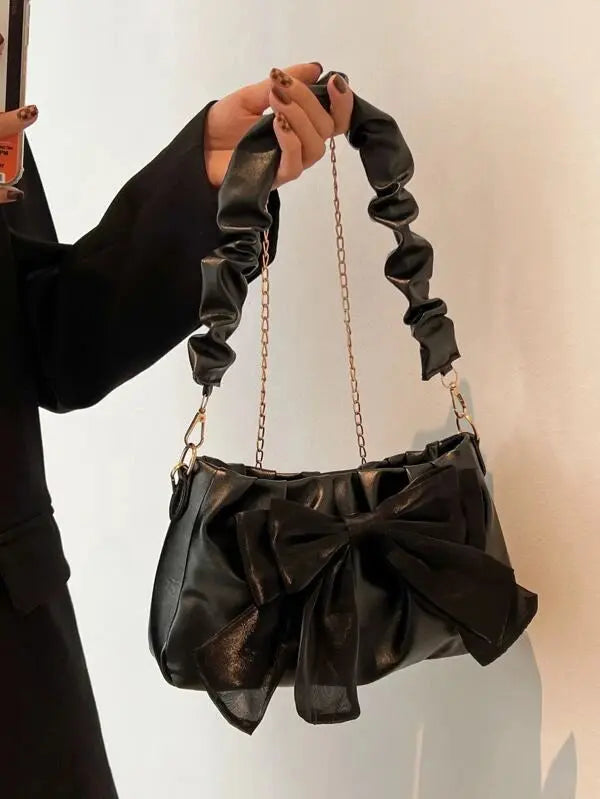 Bow-knot Ribbon Cloud Shoulder Bags fashionnsio