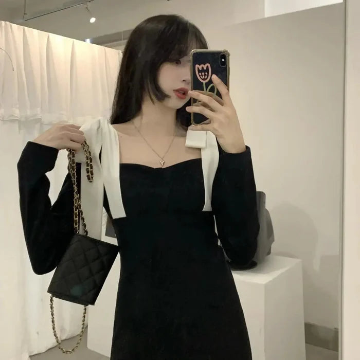 Ribbon Bow Midi Dress fashionnsio