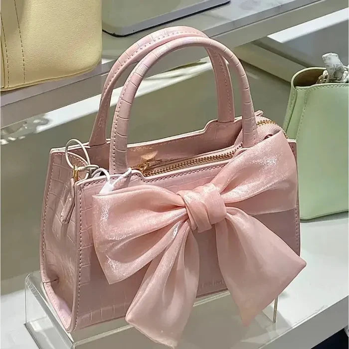 Mesh Bowknot Handbags fashionnsio