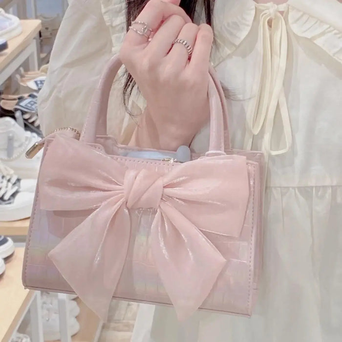 Mesh Bowknot Handbags fashionnsio