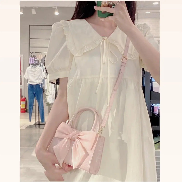 Mesh Bowknot Handbags fashionnsio