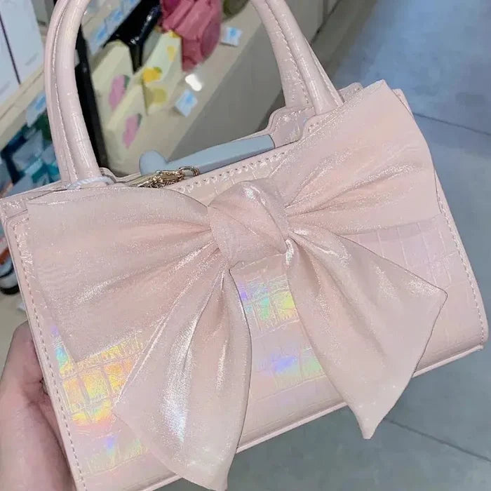Mesh Bowknot Handbags fashionnsio