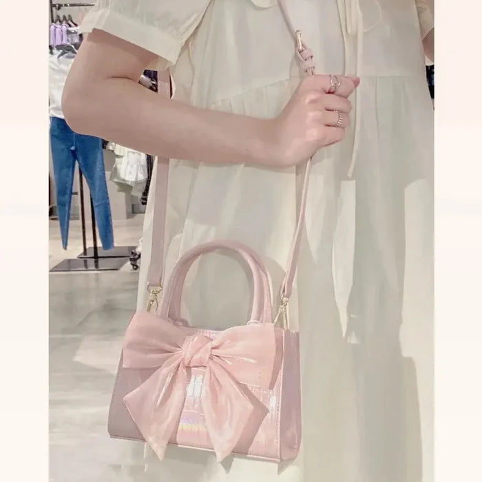 Mesh Bowknot Handbags fashionnsio
