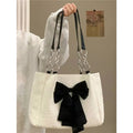 Bow Tote Large Shoulder Bag fashionnsio