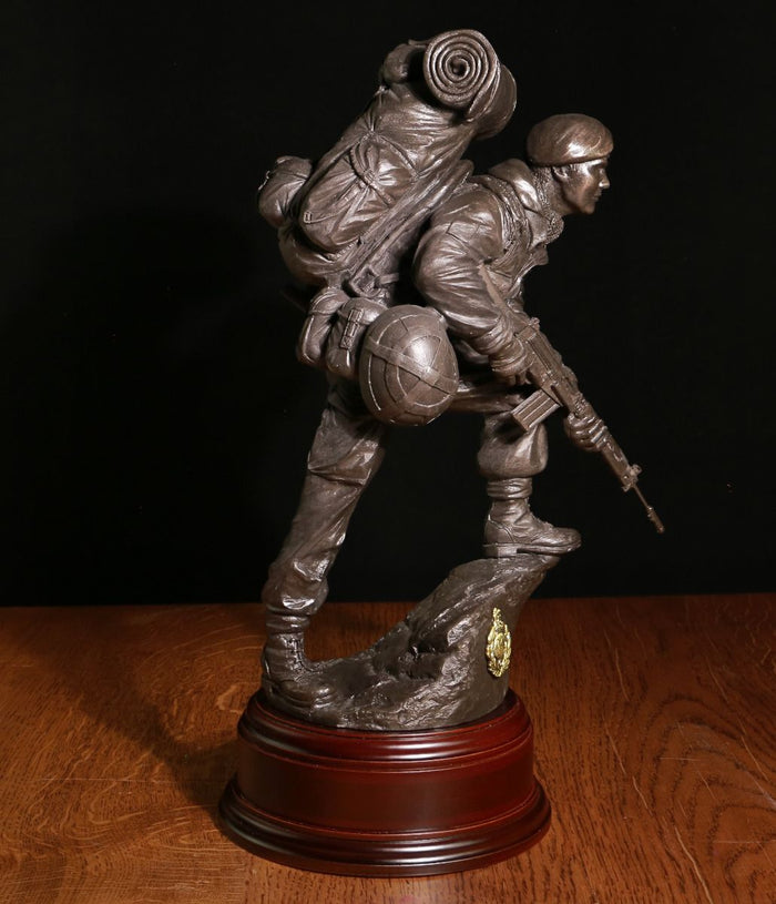 Royal Marines Commando SLR Rifle Alert - Bronze A5o