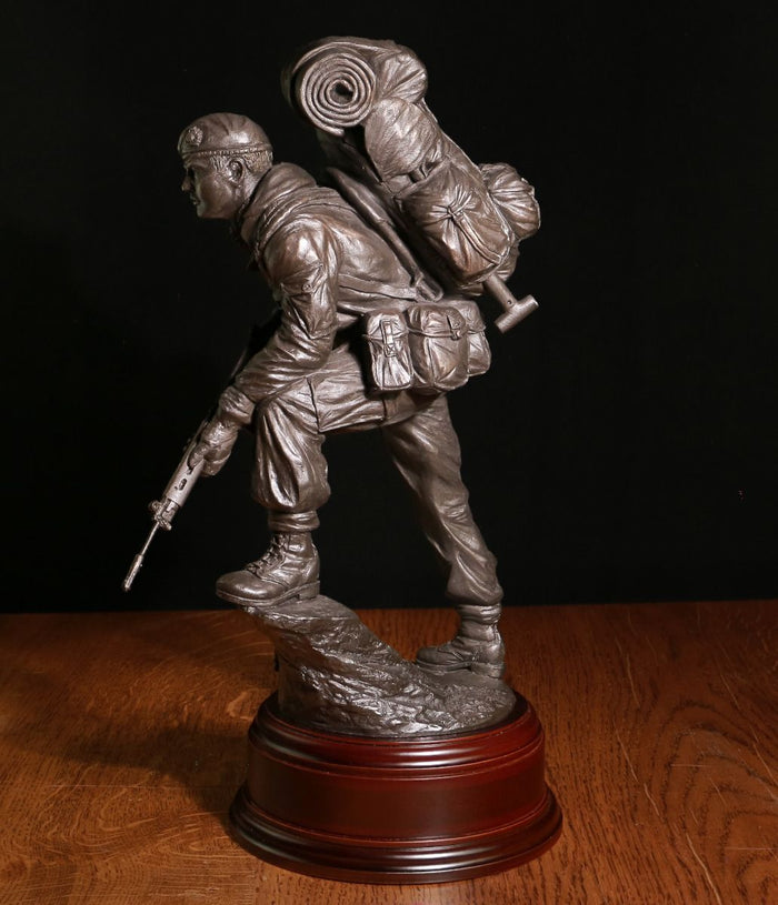 Royal Marines Commando SLR Rifle Alert - Bronze A5o