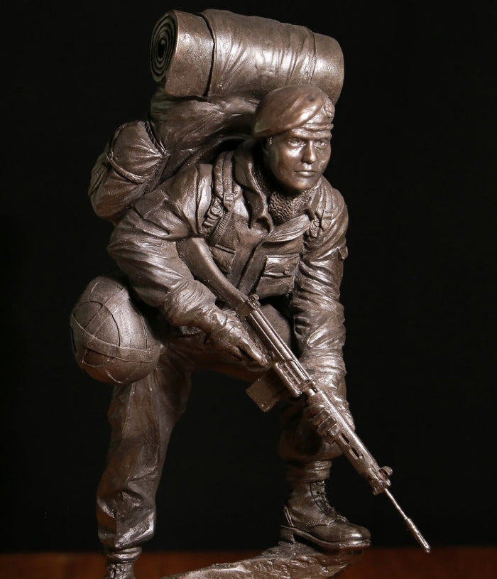 Royal Marines Commando SLR Rifle Alert - Bronze A5o