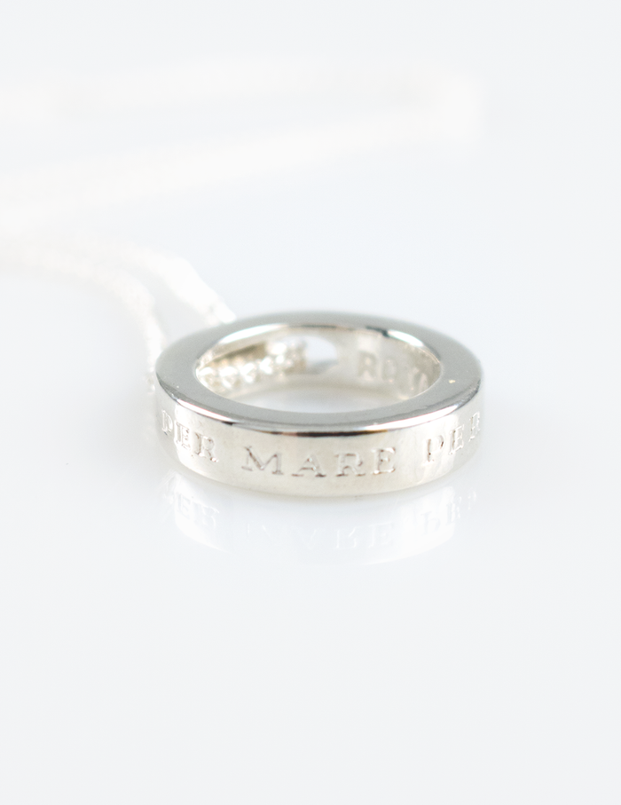 Royal Marines Silver Circle Pendant