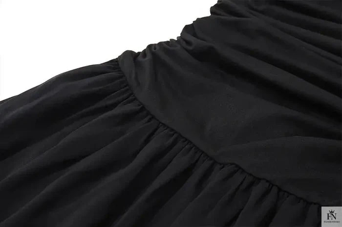Ruched Waist Fit Maxi Dress - Fashionnsio