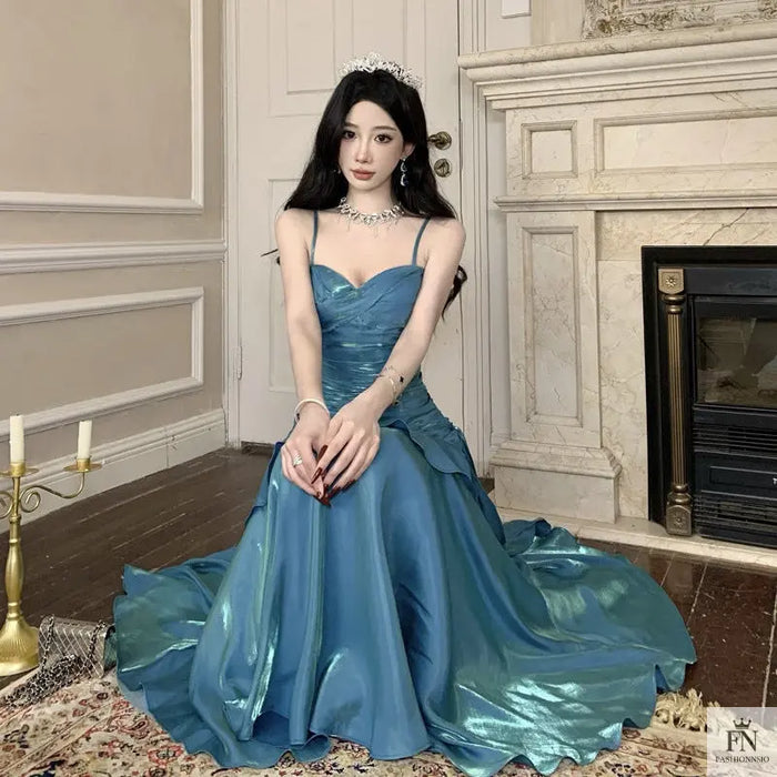 Ruffle Mermaid Evening Gowns - Fashionnsio