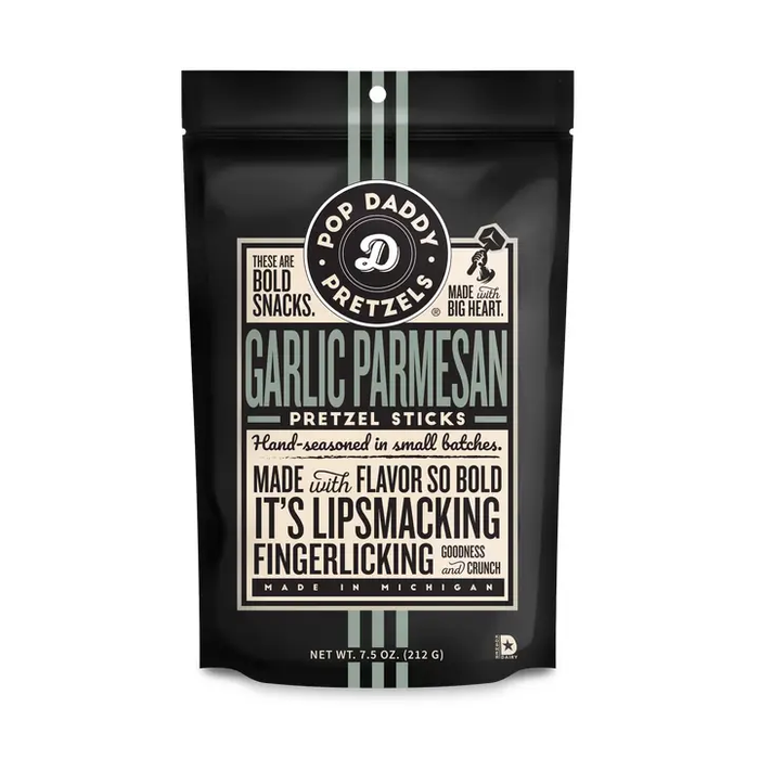 Seasoned Pretzels - 7.5oz - Garlic Parmesan
