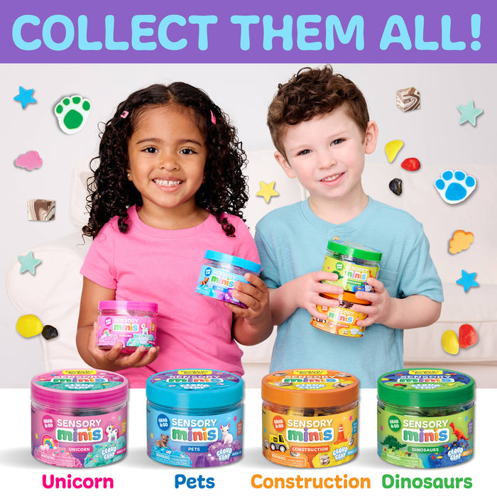 Sensory Mini Play Kit Jar with Cloud Clay - Pets Theme