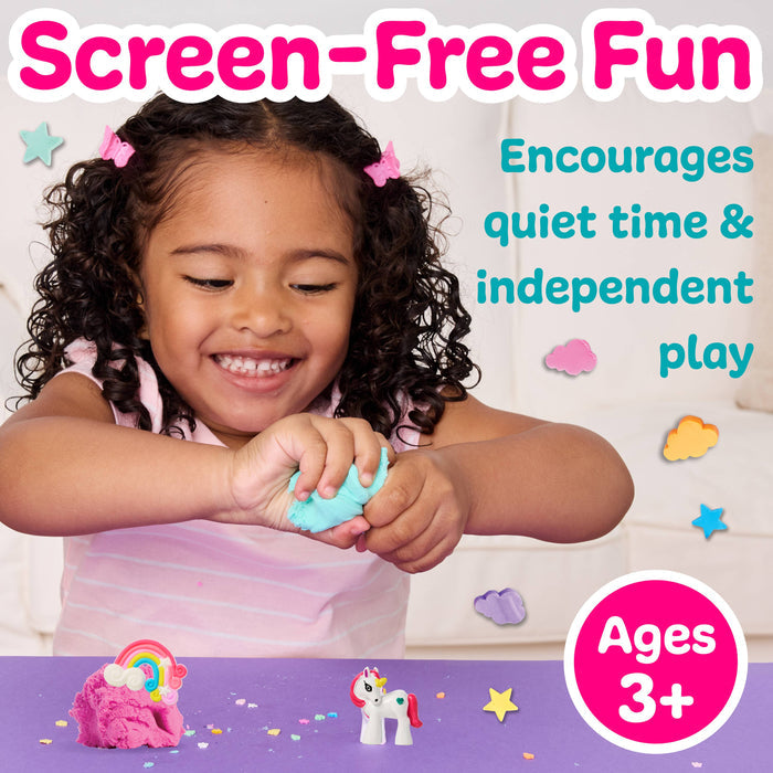 Sensory Mini Play Kit Jar with Cloud Clay - Unicorn Theme