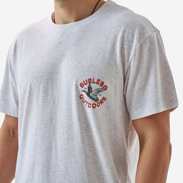 Short Sleeve Tee - Old School Duck Hunt - Heather Oat