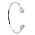 Silver Claddagh Bangle