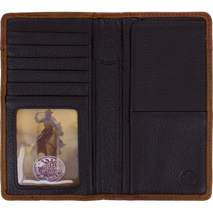 Silver Creek Fenced In Checkbook Wallet