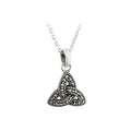 Solvar Sterling Silver Trinity Knot Marcasite Pendant S44391