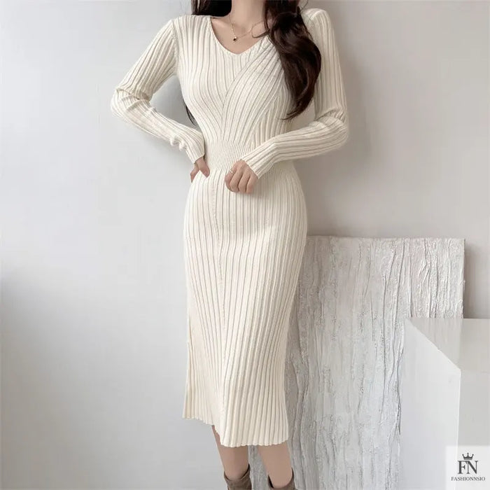 Slim Fit Bodycon Dress - Fashionnsio