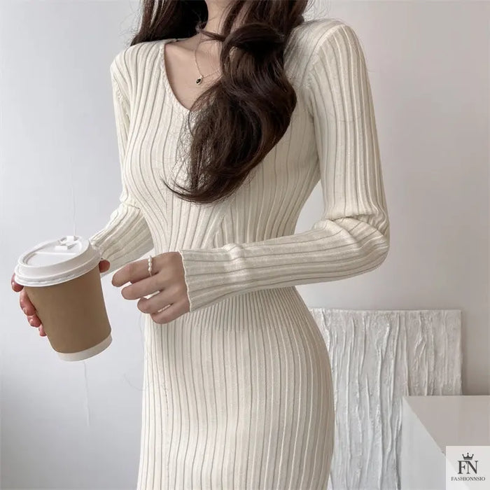 Slim Fit Bodycon Dress - Fashionnsio