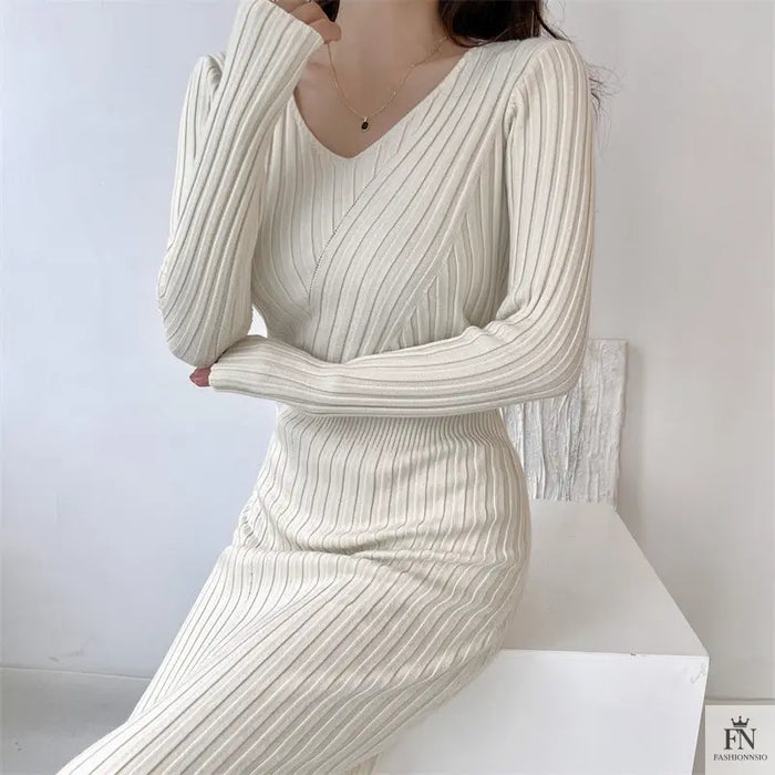 Slim Fit Bodycon Dress - Fashionnsio